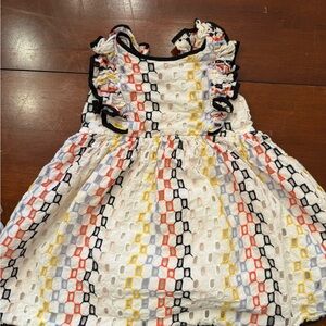 Hunter Bell Little Girl’s Remi Eyelet Ruffle Shift Dress